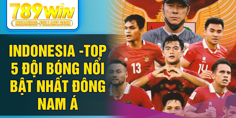 Indonesia -Top 5 đội bóng nổi bật nhất Đông Nam Á Indonesia -Top 5 đội bóng nổi bật nhất Đông Nam Á